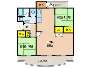 村田住宅(男山第４住宅)313棟の物件間取画像